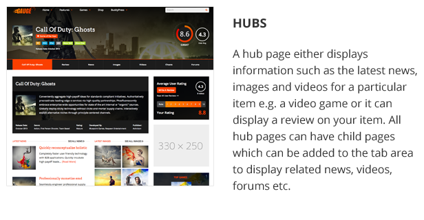 gauge multi purpose review theme