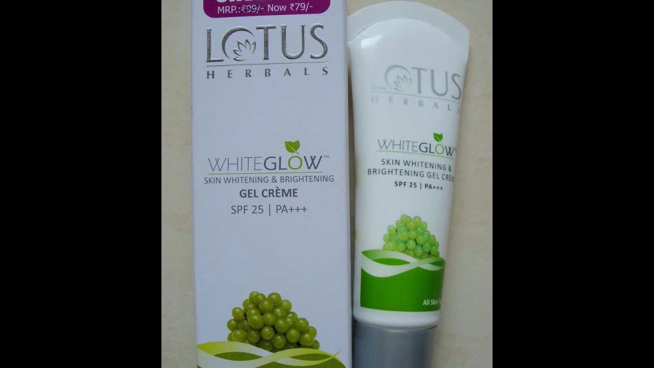 lotus white glow night cream review