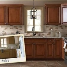 home depot cabinet refacing reviews