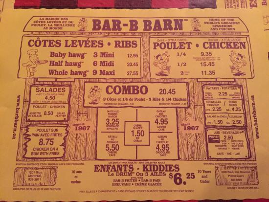 bar b barn montreal reviews