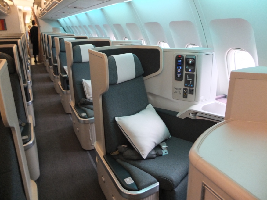 cathay pacific a330 300 business class review