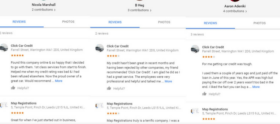 fake negative google reviews illegal