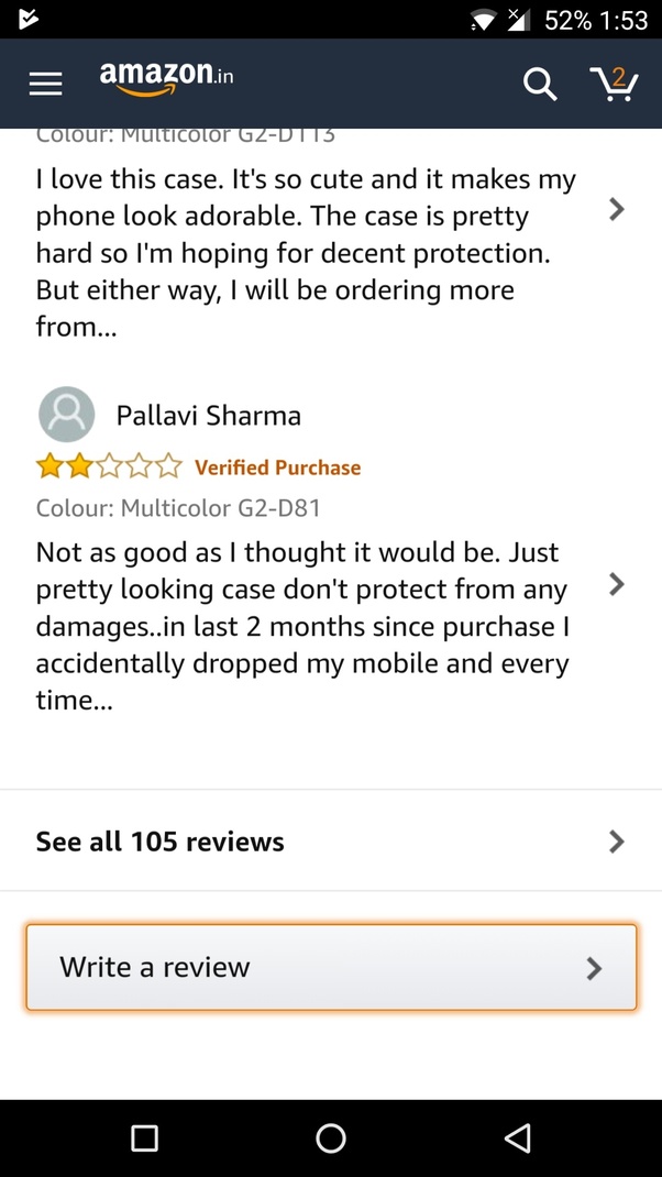 write a review on amazon