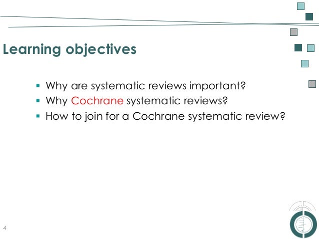 how to do a systematic review cochrane