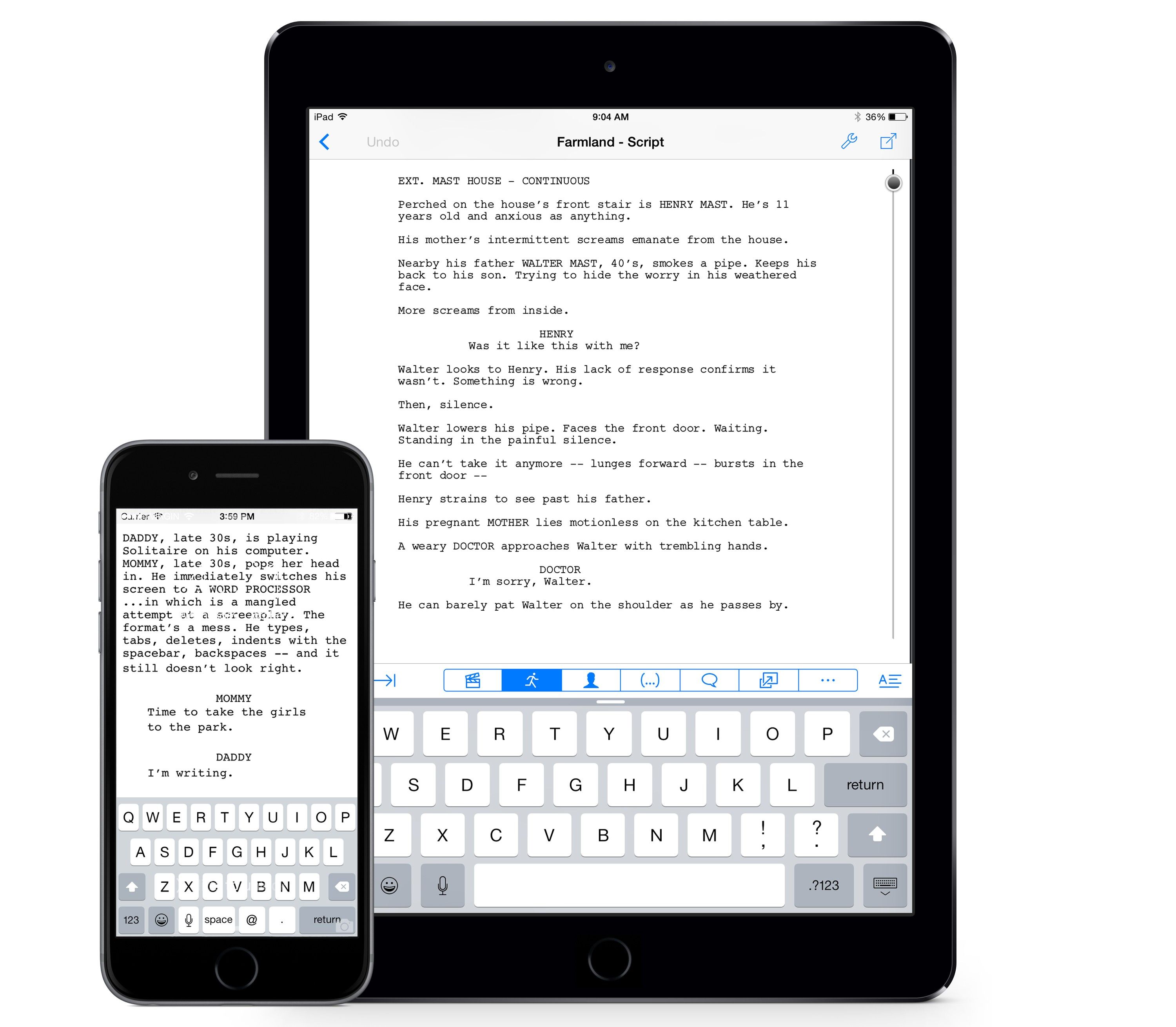 final draft writer ipad review