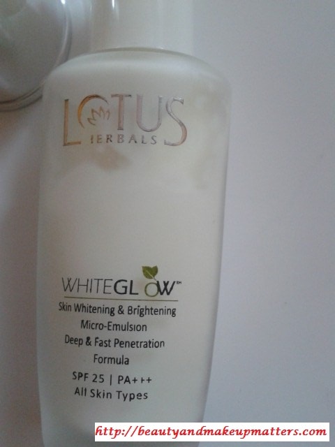 lotus white glow night cream review