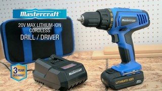 mastercraft 20v max lithium ion cordless drill and driver review