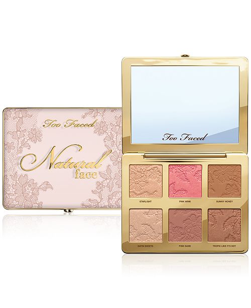 too faced natural face palette review